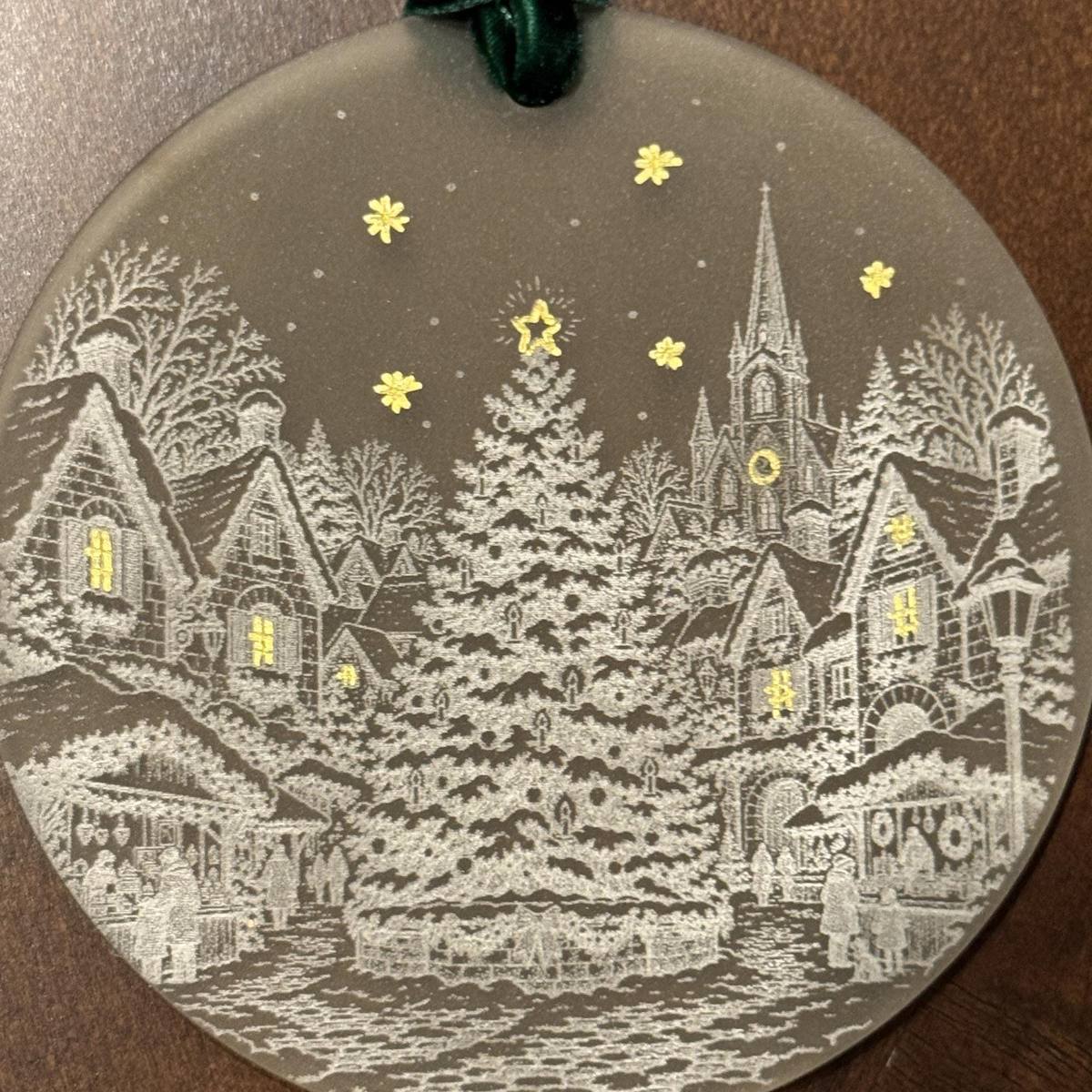 The Christmas Tree in the Square — Hand-Painted Acrylic Ornament