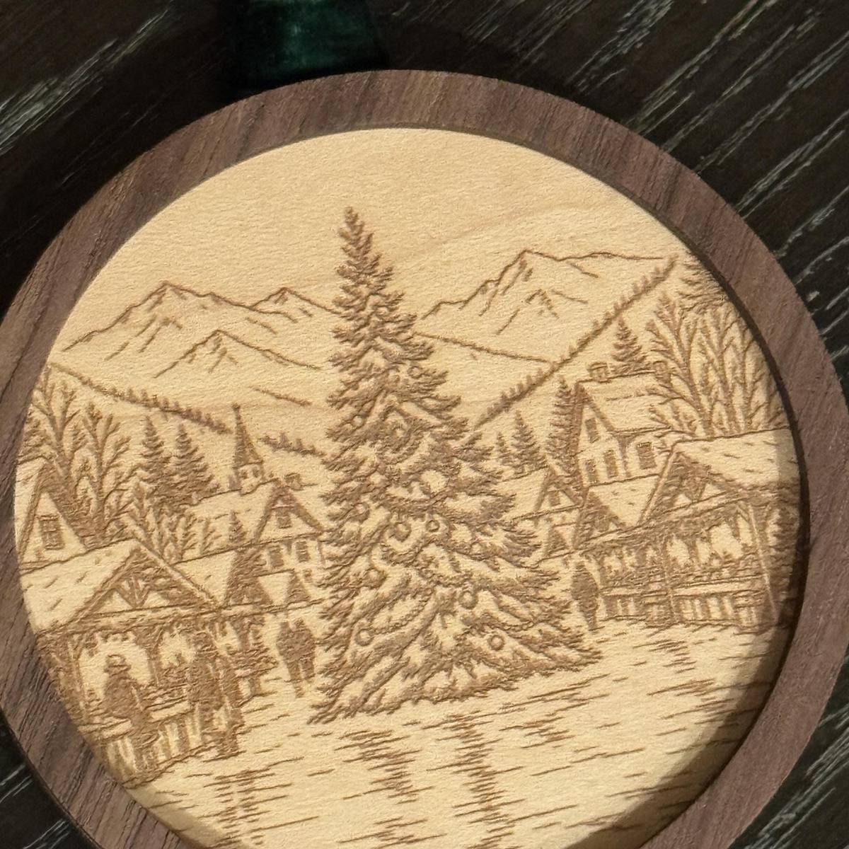 The Christmas Tree in the Valley — Wooden Ornament