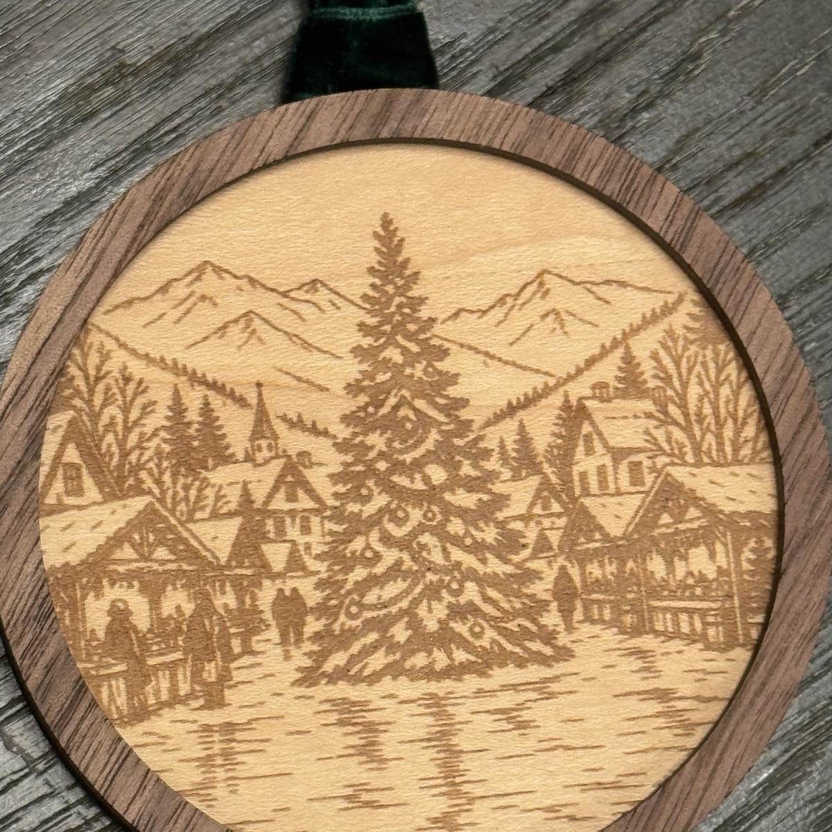 The Winter Village Set — Wooden Ornament