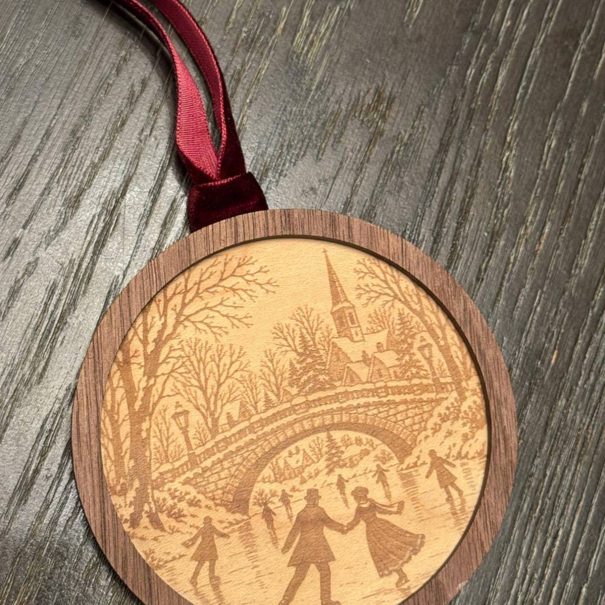 The Winter Village Set — Wooden Ornament